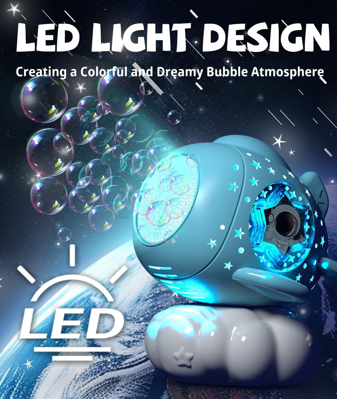 Galactic Bubble Rocket - Rechargeable Cloud Machine