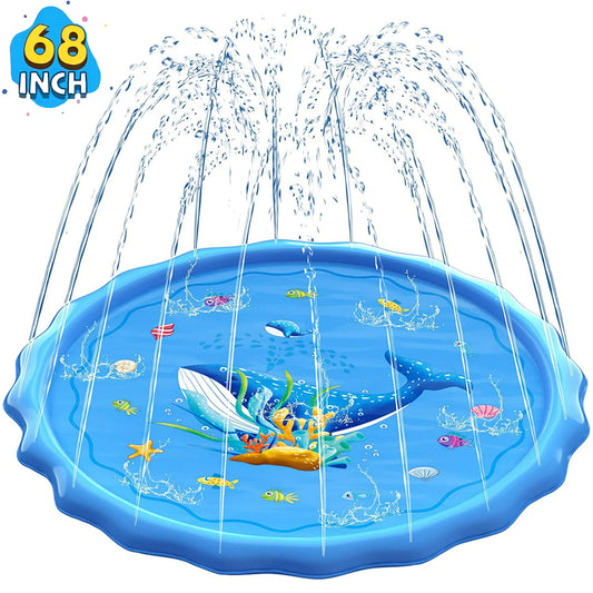 OceanSplash - 68" Whale Sprinkler Play Mat