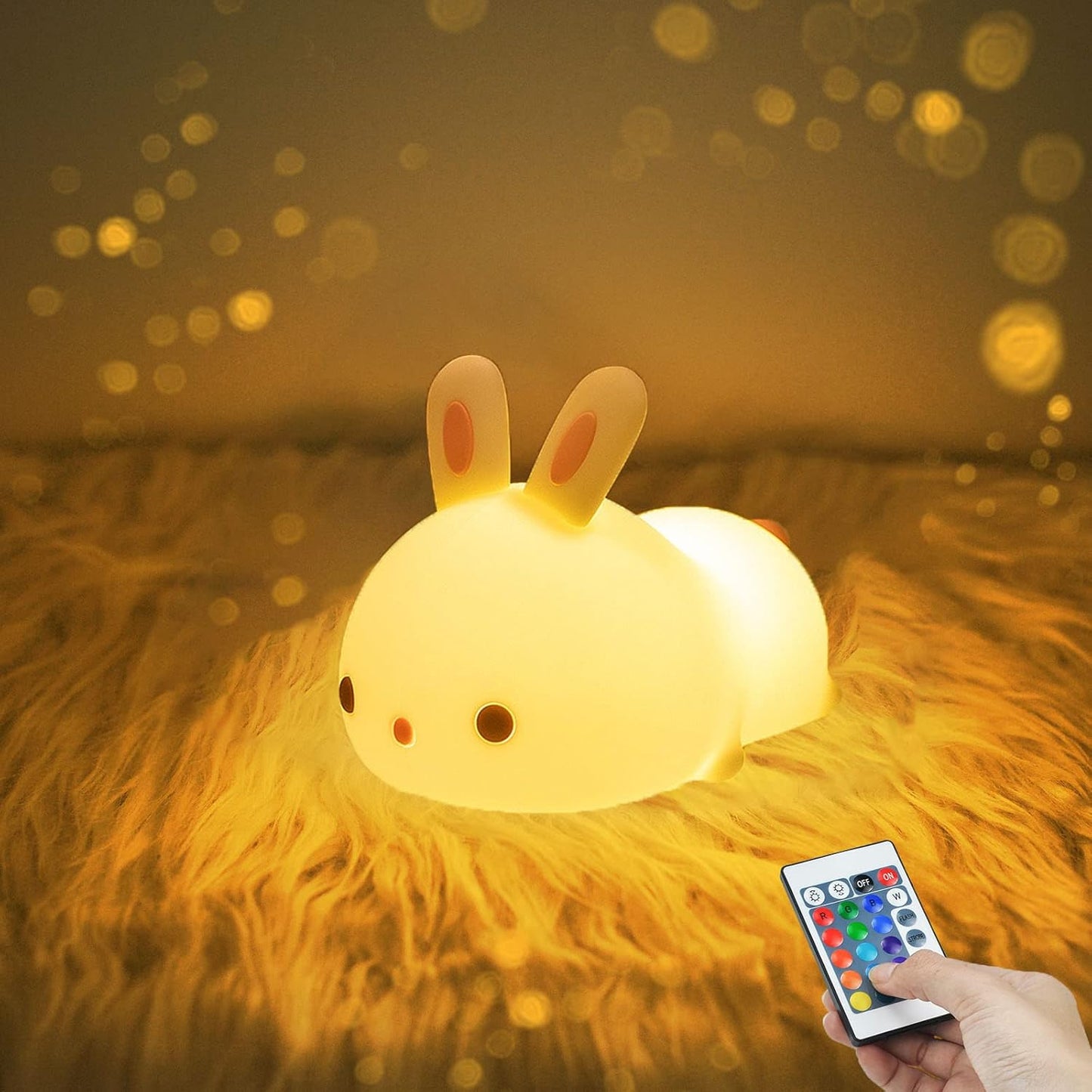 DreamBuddy - Squishy Silicone Night Light (Remote & Rechargeable)
